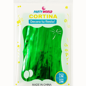 Cortina Decorativa Metálica Verde