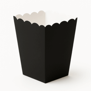 Palomera de cartón negra – Pack de 6 pzas (4.7 × 3.2 × 13 cm)