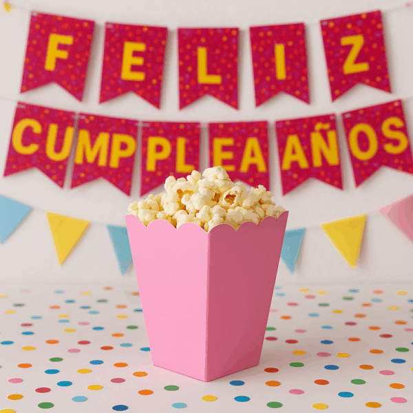 Palomera de cartón rosa – Pack de 6 pzas (4.7 × 3.2 × 13 cm) - Imagen 2