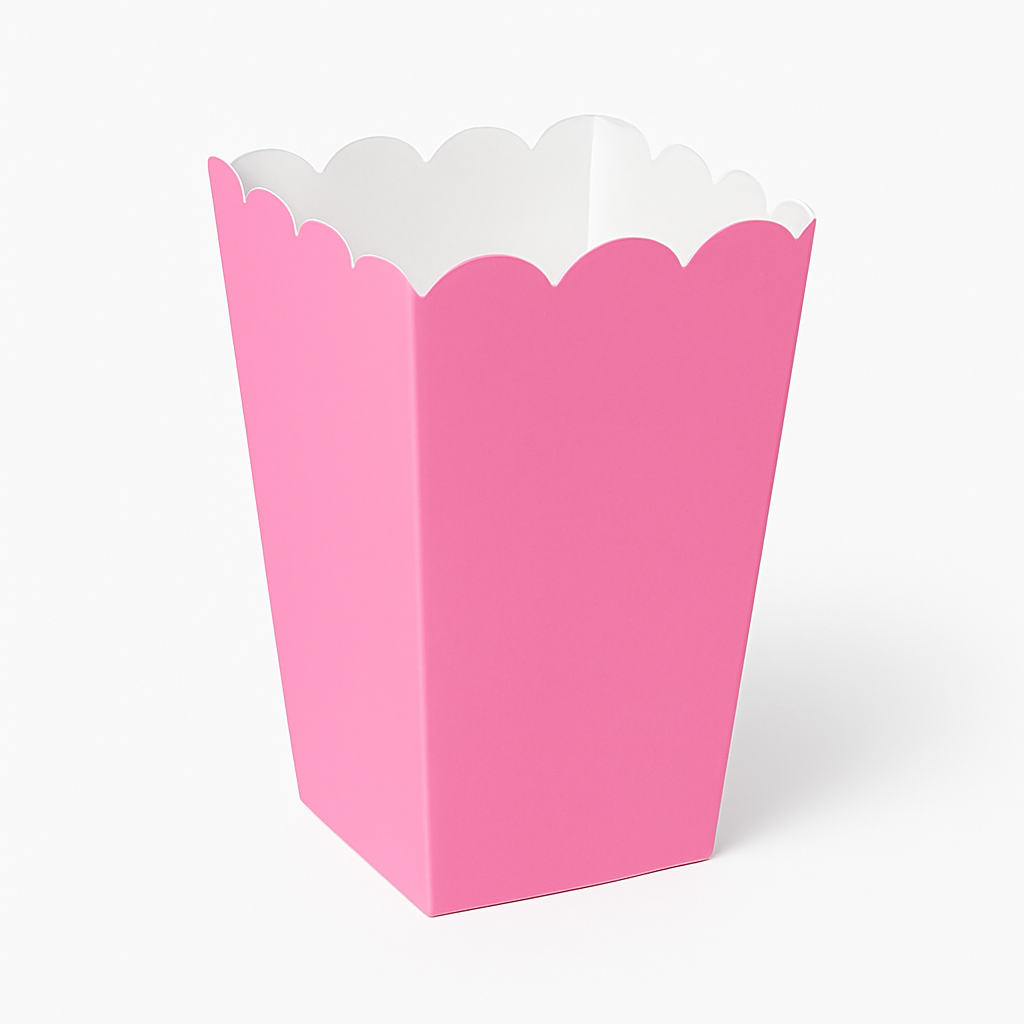 Palomera de cartón rosa – Pack de 6 pzas (4.7 × 3.2 × 13 cm)
