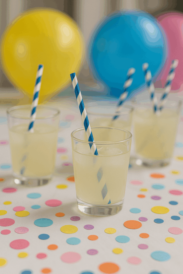 Popotes de Papel Azul y Blanco – 13 piezas - Imagen 3